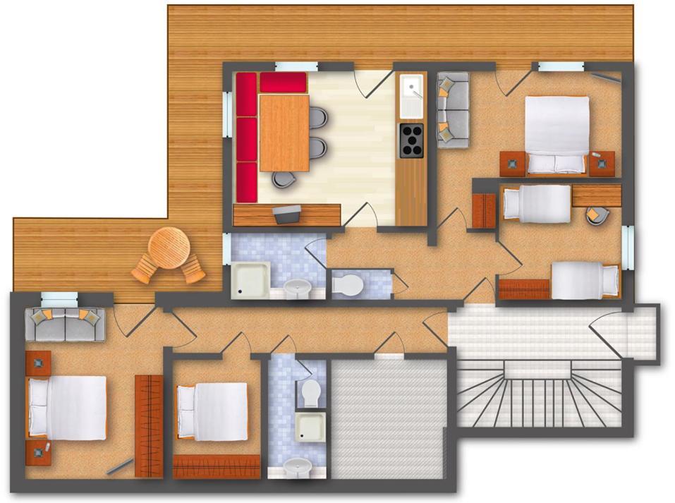Landhaus Alpenjaeger Hainzenberg Quarto foto